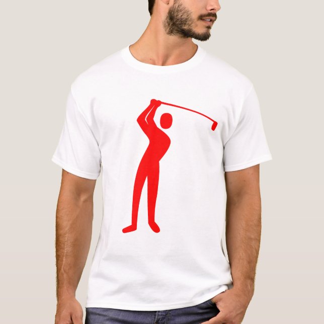 Golfing - Red T-Shirt (Front)