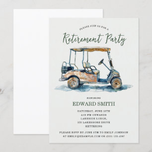 Golfing Retirement Party Invitation
