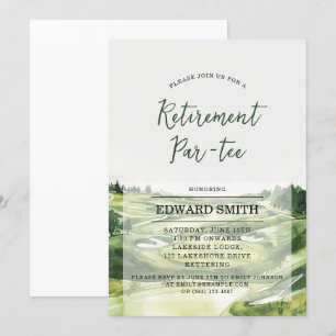 Golfing Retirement Party Invitation