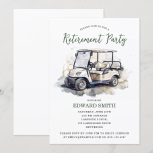 Golfing Retirement Party Invitation