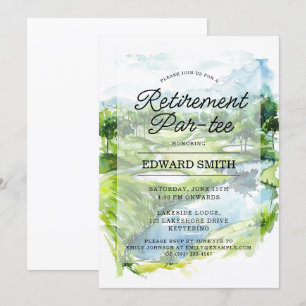 Golfing Retirement Party Invitation