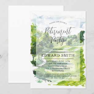 Golfing Retirement Party Invitation