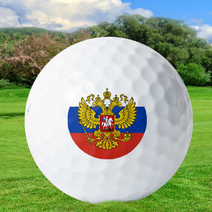 Golfing Russia & Russian Flag / Golf Россия Balls