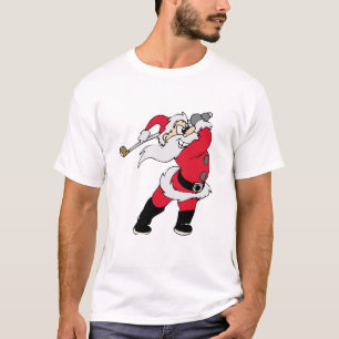 Golfing Santa Christmas T-Shirt