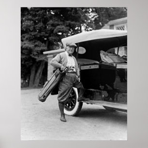 Golfing Senator, 1920s Poster