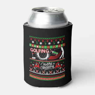 Golfing Shirts - Golfing Christmas Shirts Can Cooler