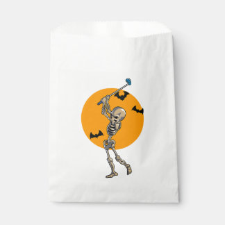 Golfing Skeleton Halloween Men Golf Halloween Golf Favour Bags