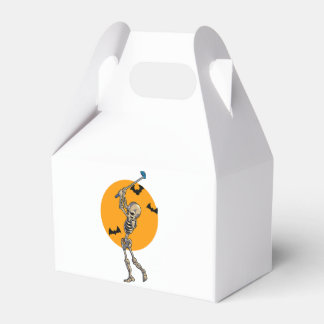 Golfing Skeleton Halloween Men Golf Halloween Golf Favour Box