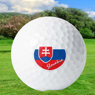 Golfing Slovakia & Slovakia Flag / Golf Ball