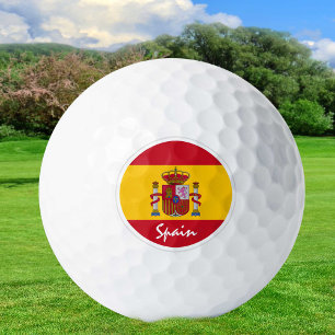Golfing Spain & Spanish Flag / Golf Ball