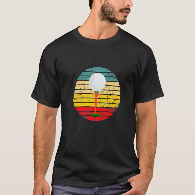 Golfing Sunset Apparel Holiday Golf Ball  1 T-Shirt (Front)