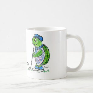 Golfing Turtle Coffee Mug