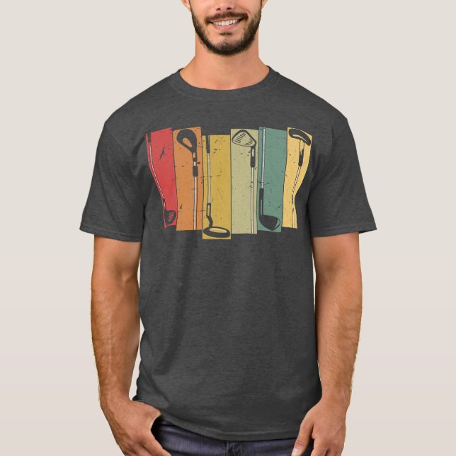Golfing Vintage Golf Player  T-Shirt (Front)