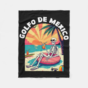 Golfo De Mexico Viva Mexico Gulf Of Mexico Souveni Fleece Blanket
