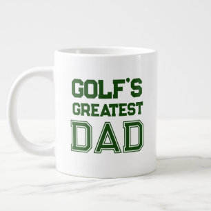 'Golf's Greatest Dad' Birthday Father's Day Gift Large Coffee Mug
