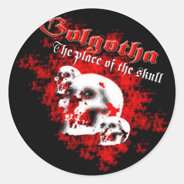 Golgotha Classic Round Sticker (Front)