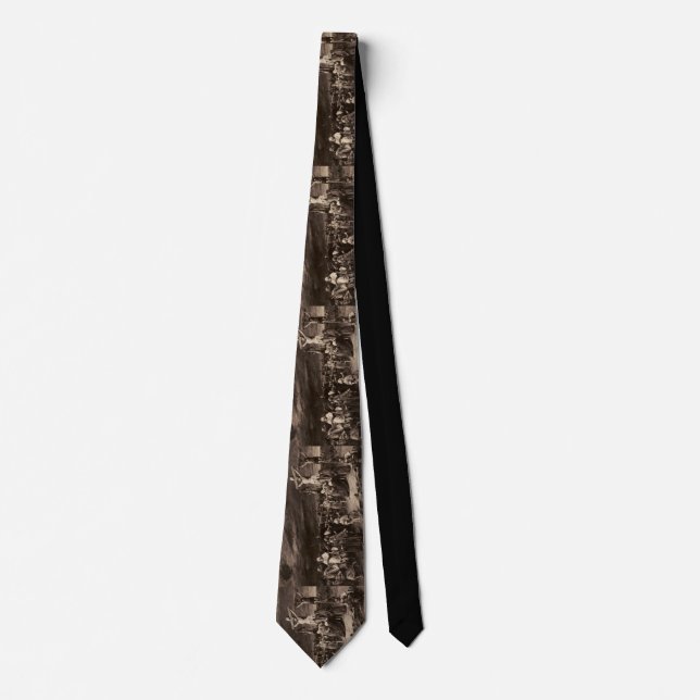 Golgotha site and Jesus by Munkacsy Tie (Front)