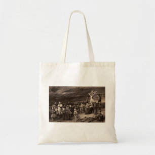 Golgotha site and Jesus by Munkacsy Tote Bag