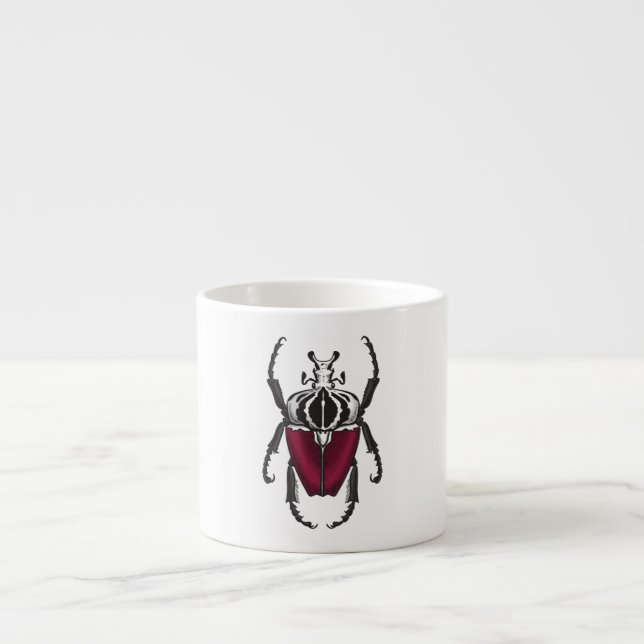Goliath beetle espresso cup (Front)