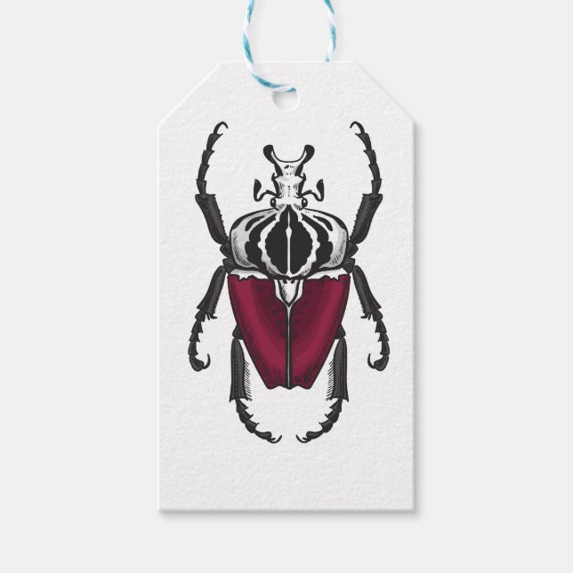 Goliath beetle gift tags (Front)