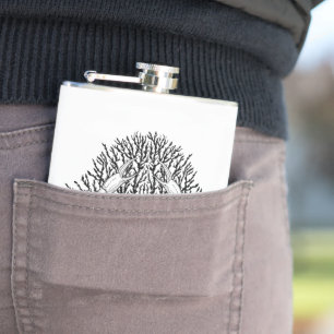 Goliath beetle hip flask