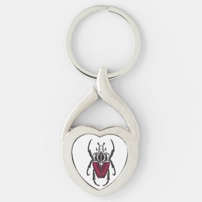 Goliath beetle key ring (Front)