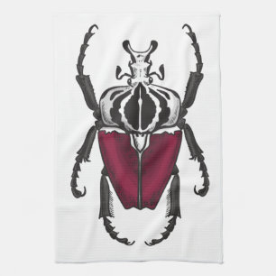 Goliath beetle tea towel