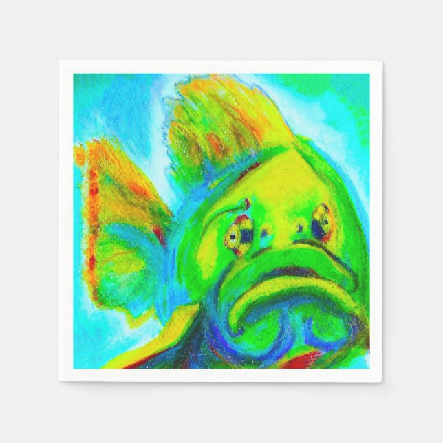 Goliath Grouper Paper Napkin (Front)