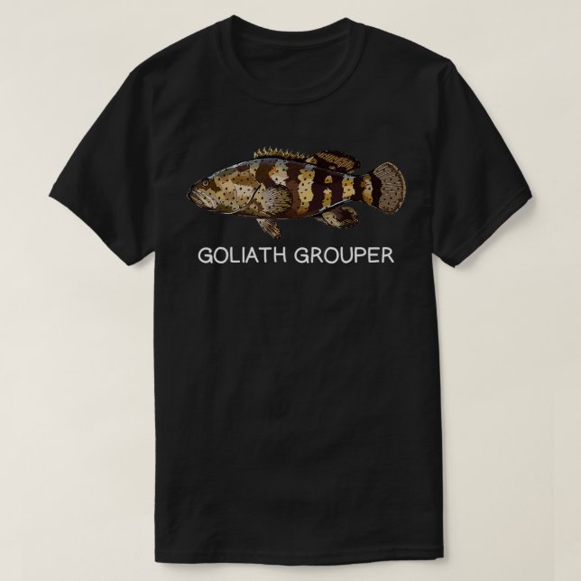 Goliath Grouper Saltwater Game Fish  T-Shirt (Design Front)