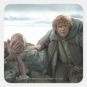 GOLLUM™ and Samwise Square Sticker