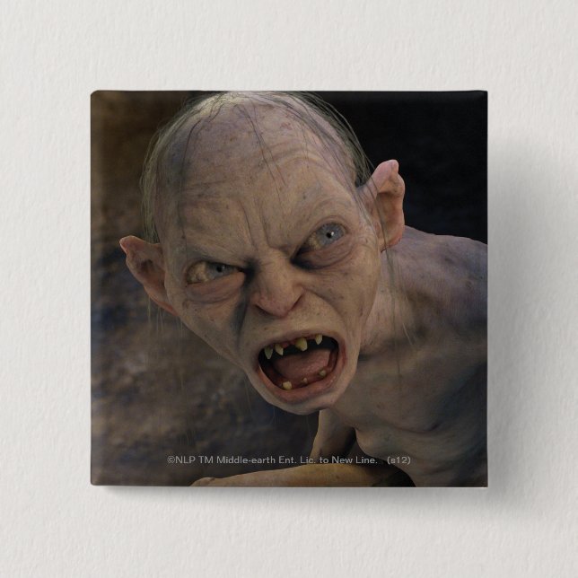 GOLLUM™ Close Up 15 Cm Square Badge (Front)