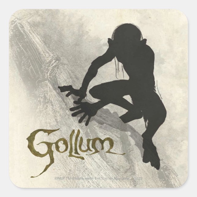 GOLLUM™ Concept Sketch Square Sticker (Front)