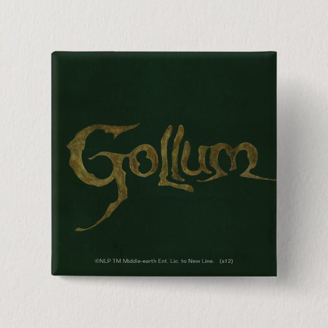 GOLLUM™ Name - Textured 15 Cm Square Badge (Front)