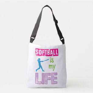 Golly Girls - Softball is My Life Crossbody Bag