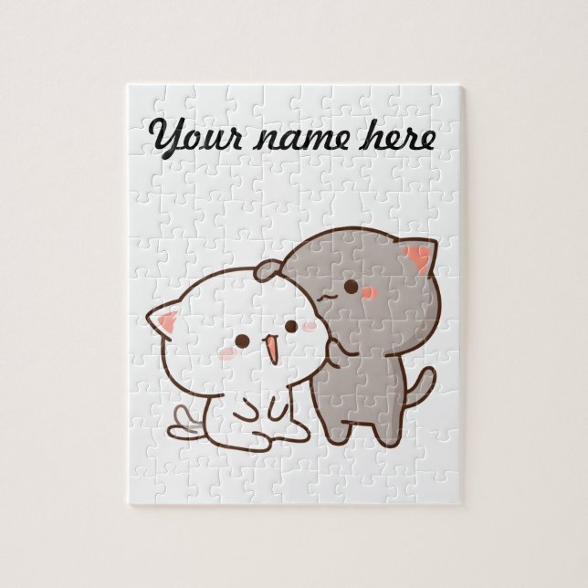 Goma Kissing Peach Puzzle (Vertical)