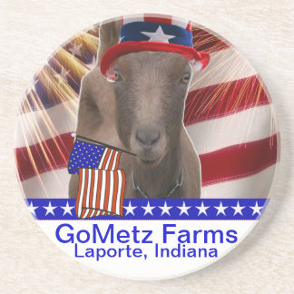 GoMetz Farms Laporte, Indiana 2013 PATRIOTIC GOAT Coaster