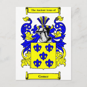 Gomez Coat of Arms Postcard