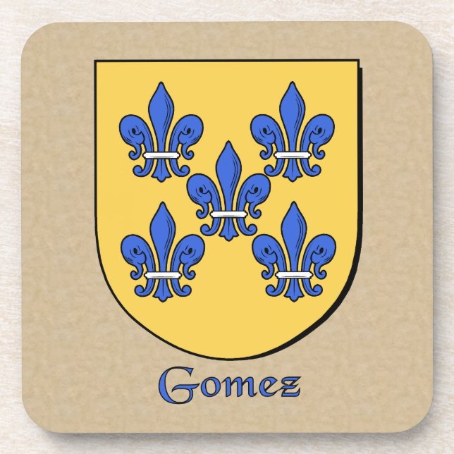 Gomez Family Shield Coaster (Front)