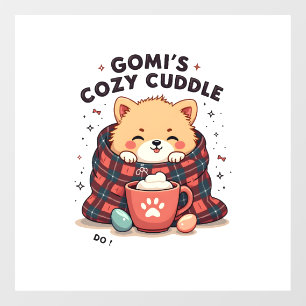 Gomis Cosy Cuddle Vintage Dog Blanket Design Do No Window Cling