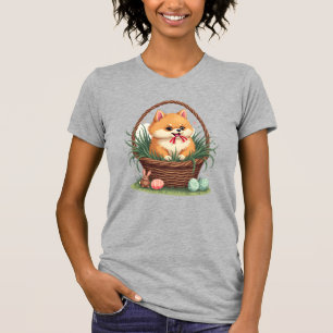 Gomi's Easter Mess Vintage Cute Easter Dog Vector T-Shirt