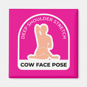 Gomukhasana Cow Face Pose • Deep Shoulder Stretch Magnet