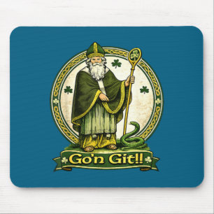 Go'n git st patrick's day irish holiday lucky mouse mat