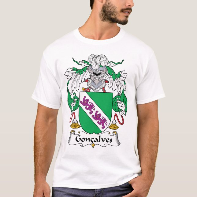 Goncalves Family Crest T-Shirt (Front)