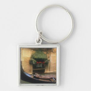 Gondola and Restaurant, Venice, Veneto, Italy Key Ring