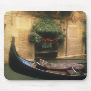 Gondola and Restaurant, Venice, Veneto, Italy Mouse Mat