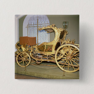 Gondola carriage of Empress Catherine II 15 Cm Square Badge