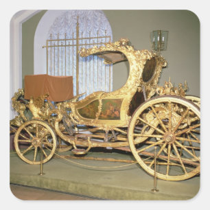 Gondola carriage of Empress Catherine II Square Sticker