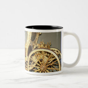 Gondola carriage of Empress Catherine II Two-Tone Coffee Mug