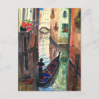 Gondola in Venice Italy Postcard