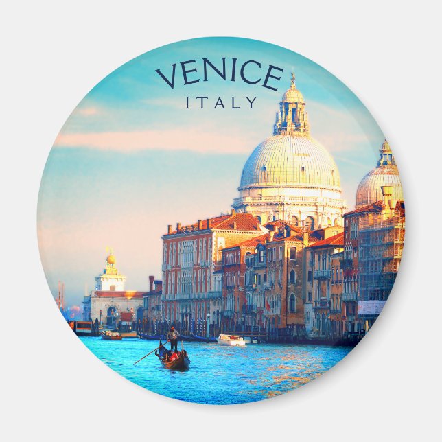 Gondola On Grand Canal - Venice, Italy Magnet (Front)